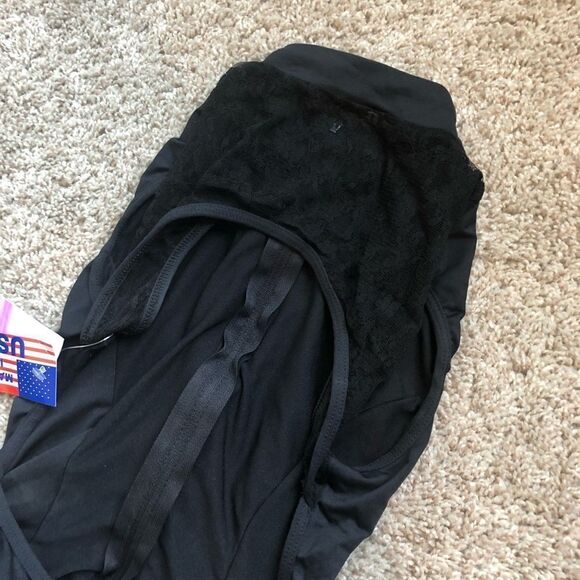 NWT High Neck Black Bodysuit - Picture 5 of 5